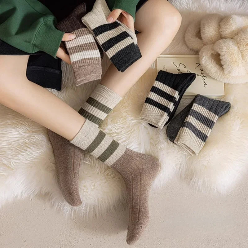 Women’s Striped Knitted Socks