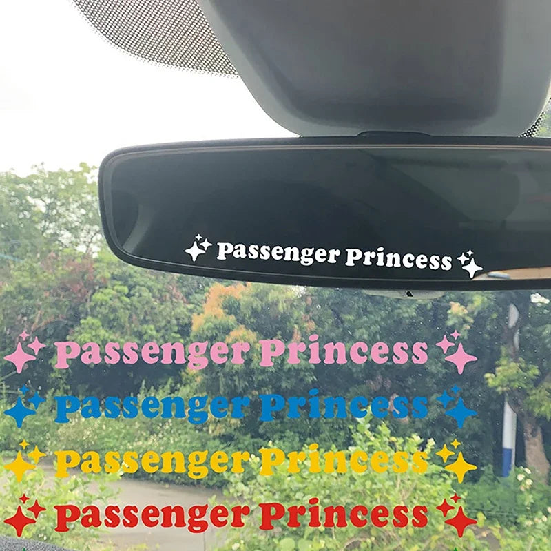 Passenger Princess Star Mirror Stickers