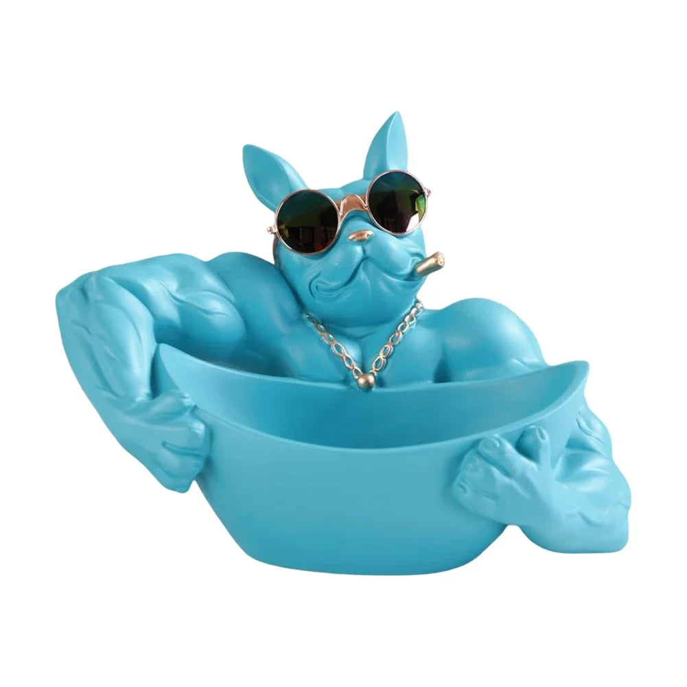 Muscle Bulldog Key Holder