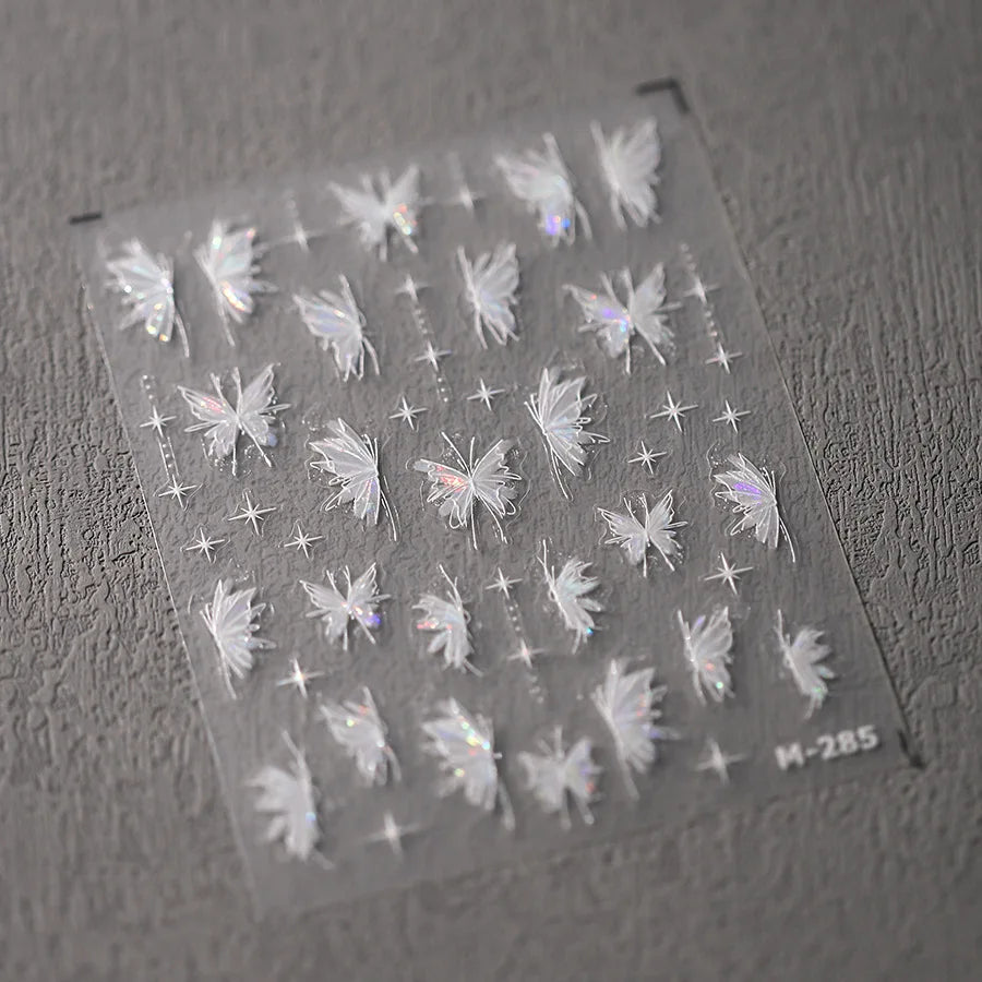 5D Spider Web Nail Sticker