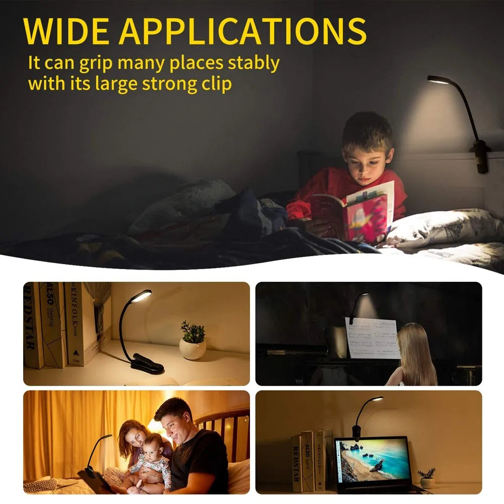 HUAJIANZM USB Rechargeable LED Book Light