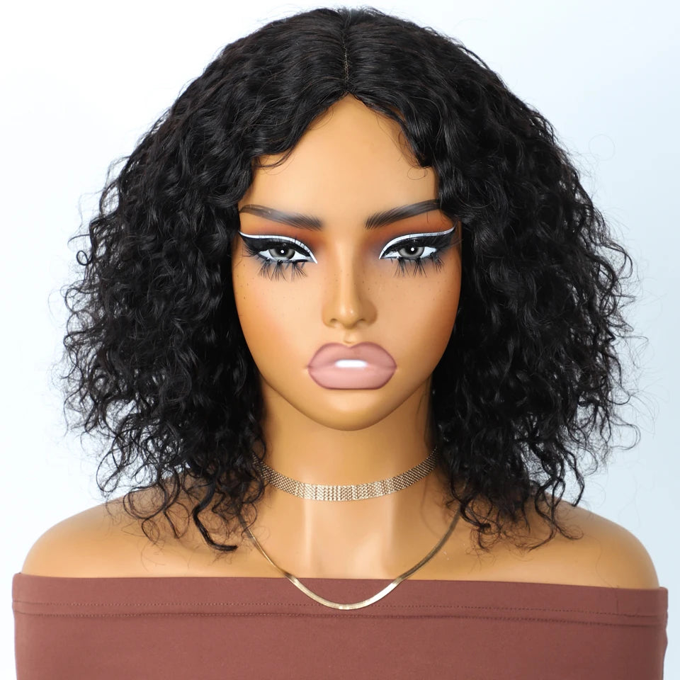 Sleek Short Curly Bob Wig
