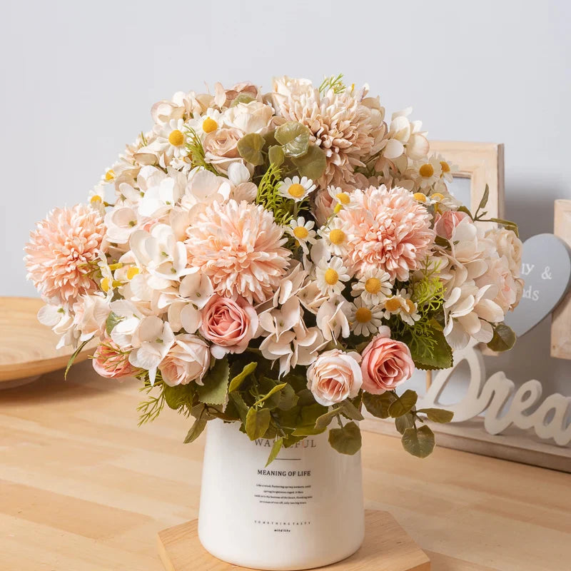 Silk Dandelion Flower Bouquet