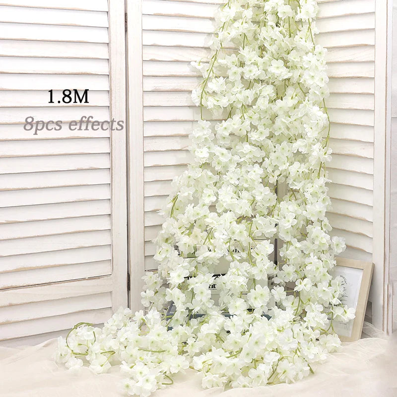 Kahaul Silk Cherry Blossom Vine