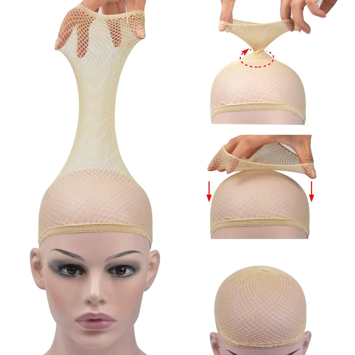 Stretchable Mesh Wig Cap Set