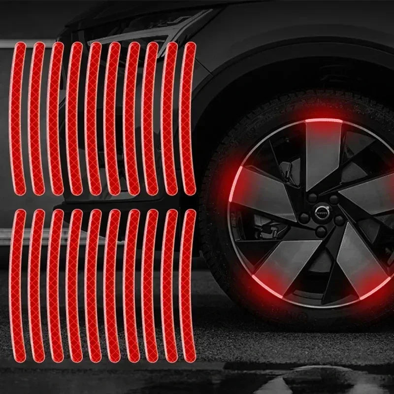 Car Wheel Hub Reflective Stickers