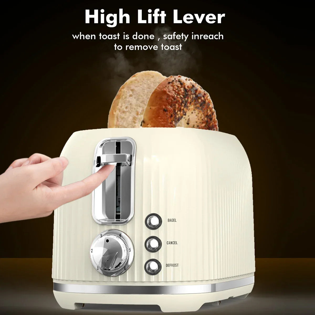 Cream Toaster with Functions