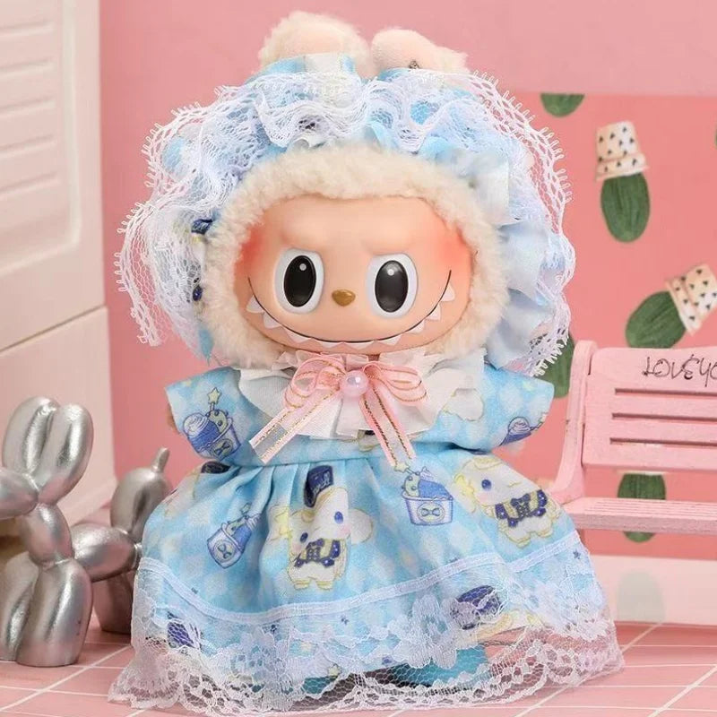 Labubu 17cm Baby Doll Dress Set