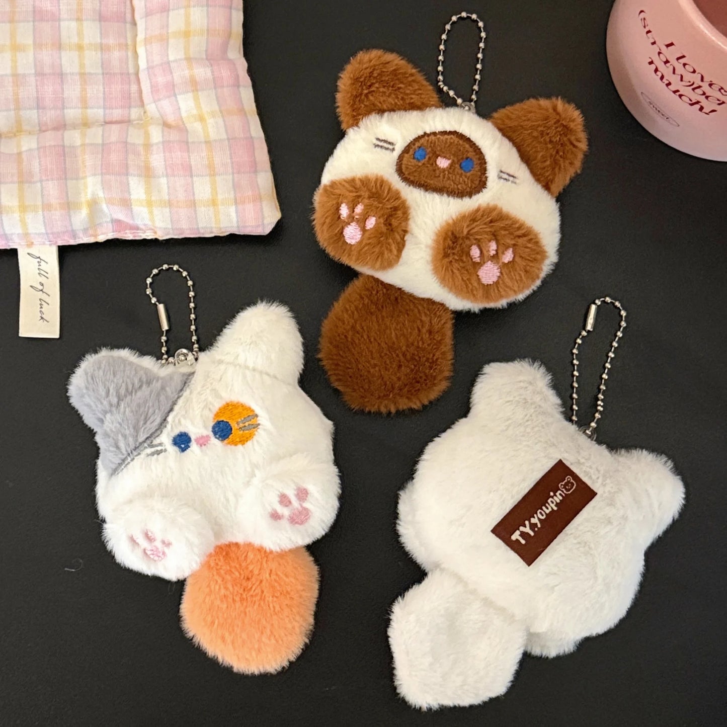 Plush Kitten Doll Keychain