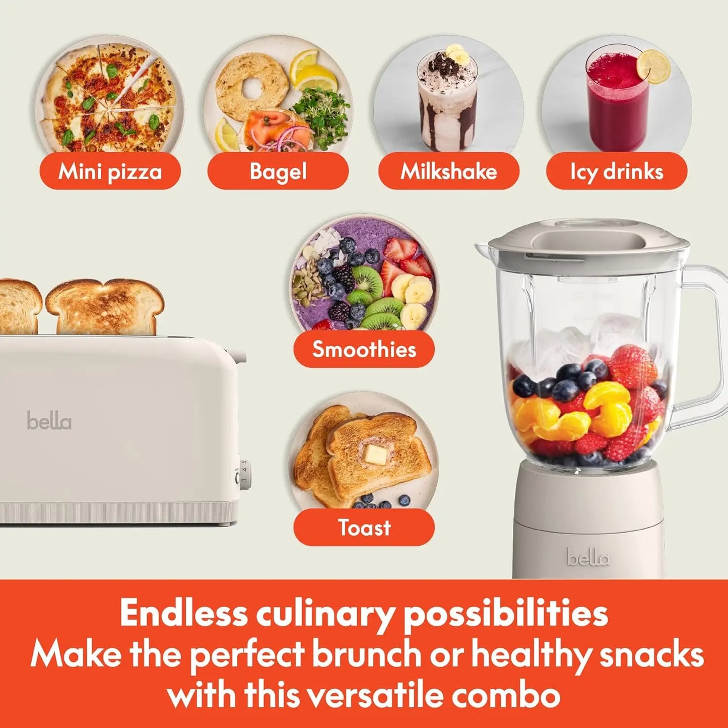 Compact Blender & Slim Toaster