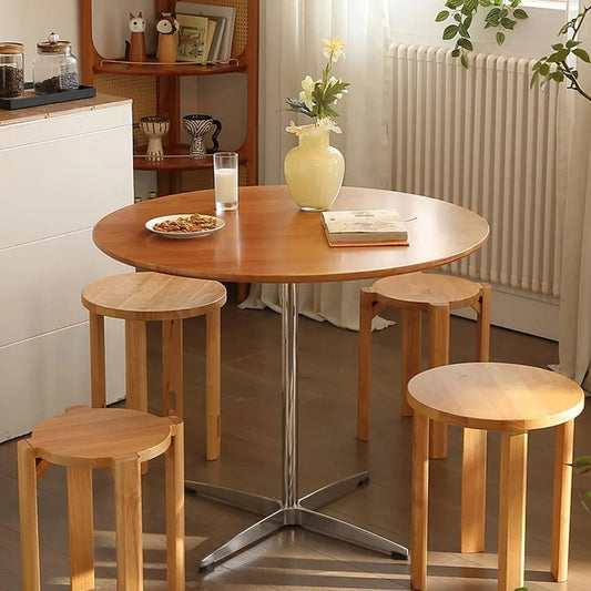 GUANGBAI Mid-Century Round Dining Table