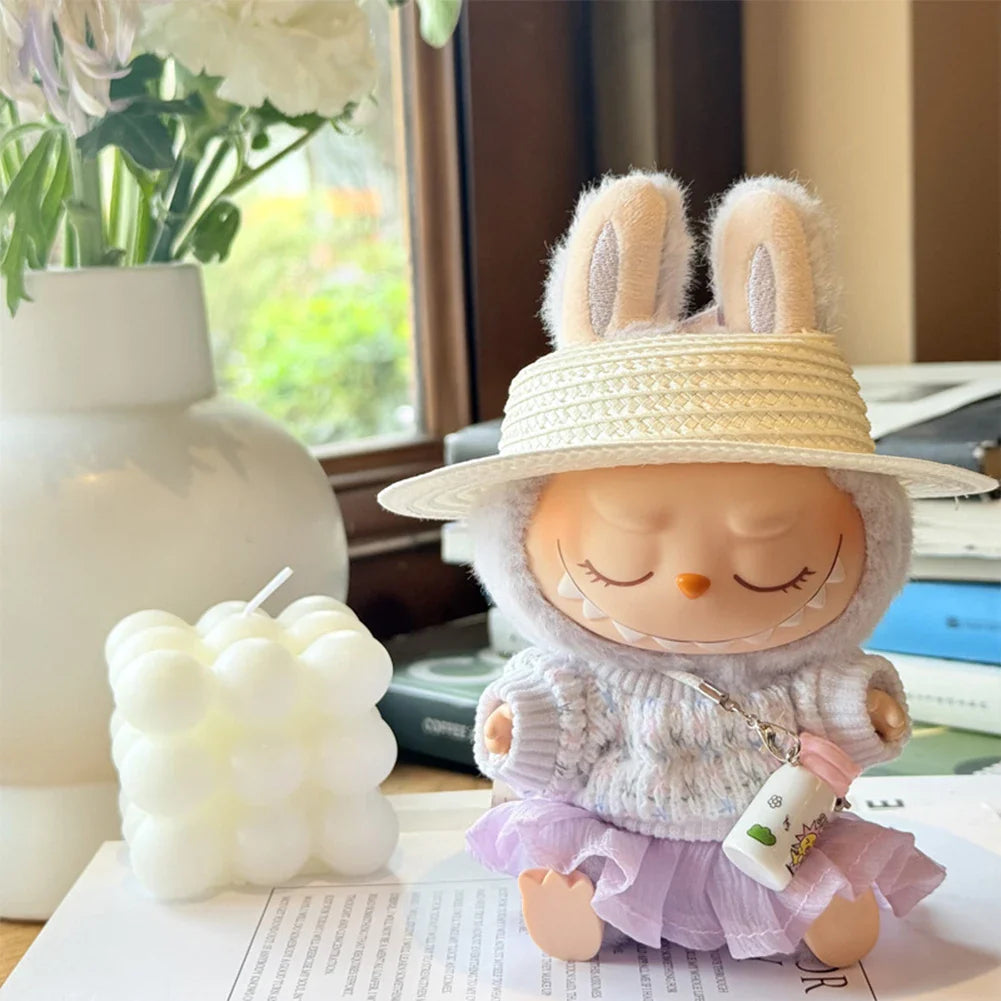 Labubu Color Match Sweater Dress