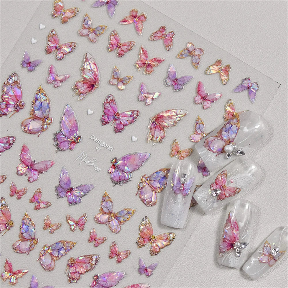 NAILFYOU Kawaii Butterfly Nail Stickers