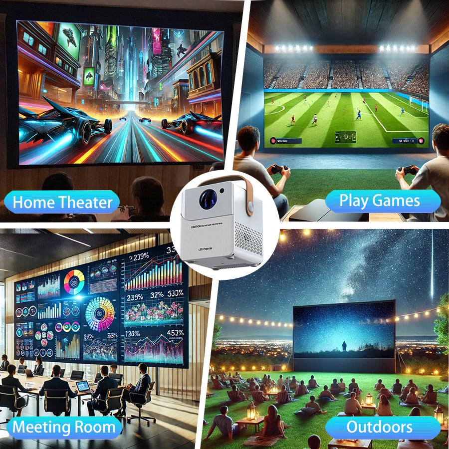 Portable 4K HD Smart Projector