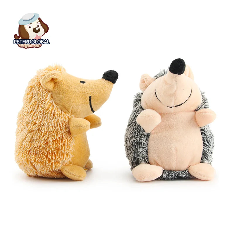 Plush Hedgehog Dog Toy