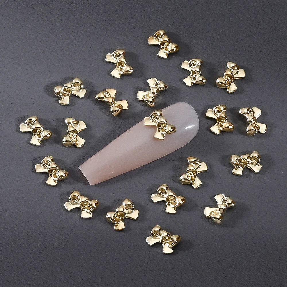 Gold/Silver Butterfly Nail Charms