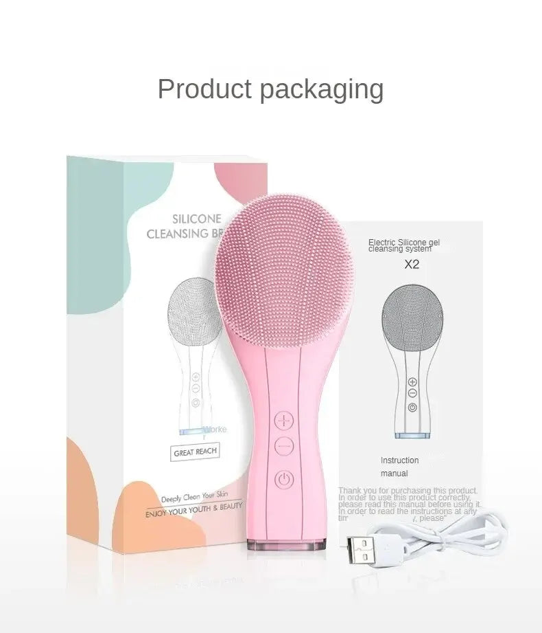 Electric Sonic Facial Cleansing Brush