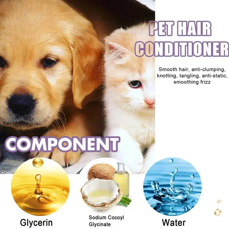 Pet Hair Conditioner for Dogs & Cats
