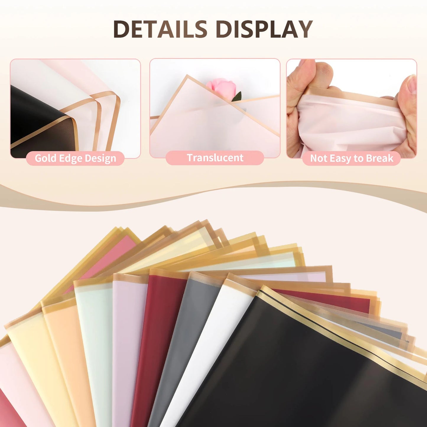 Flower Wrapping Paper Sheets