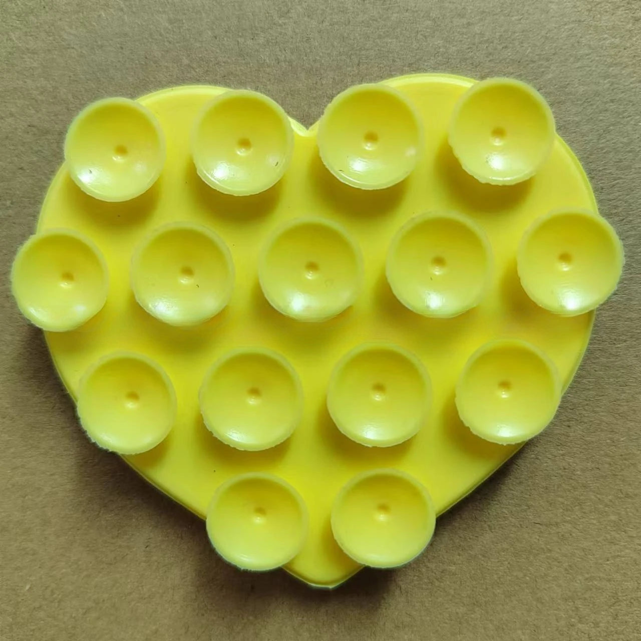 Heart Shaped Silicone Suction Sticker