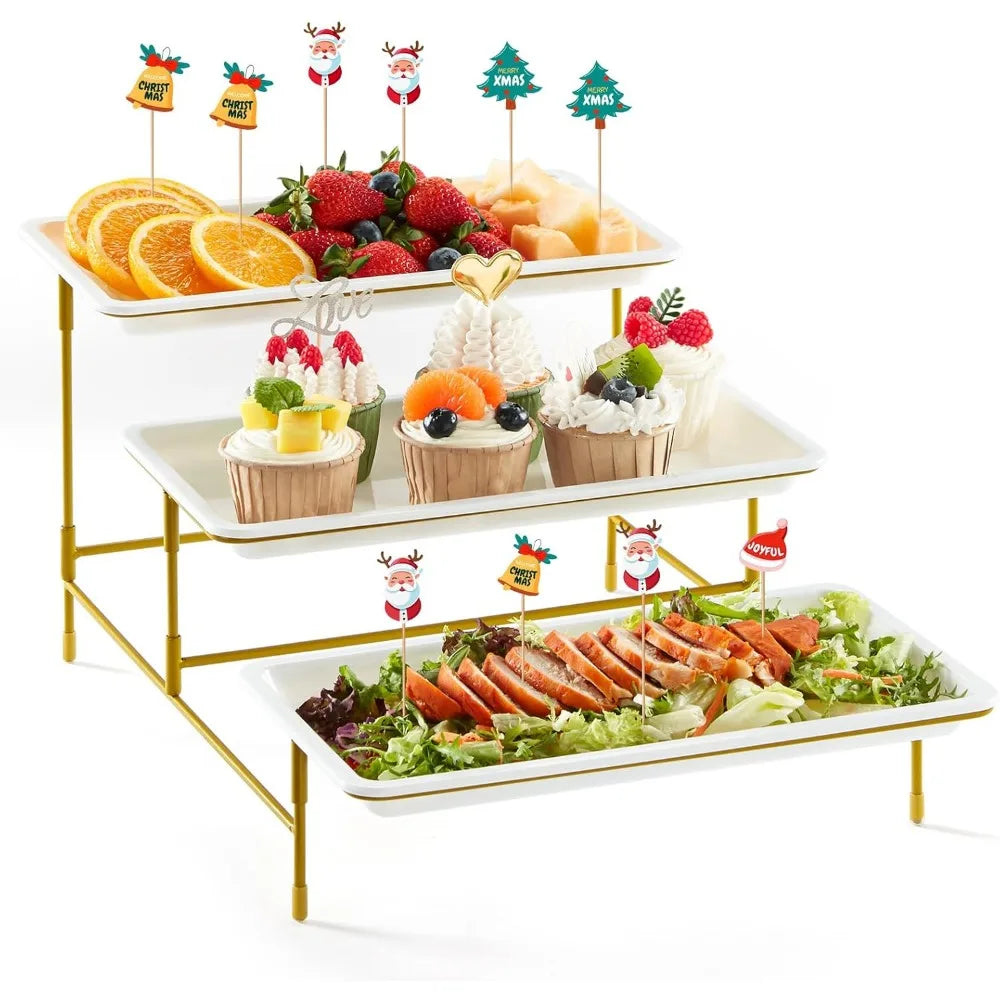 White Tiered Party Tray