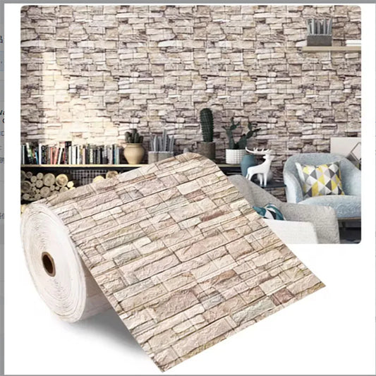 Retro Style Waterproof Self-Adhesive Wallpaper