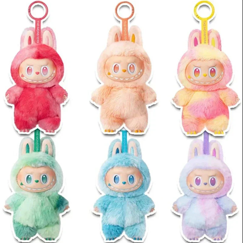 For Labubu Heartbeat Macaron Face Blind Box Figurine