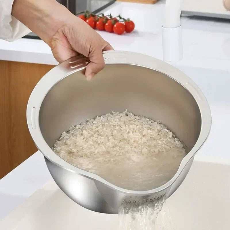 304 Stainless Steel Rice Washer Bowl