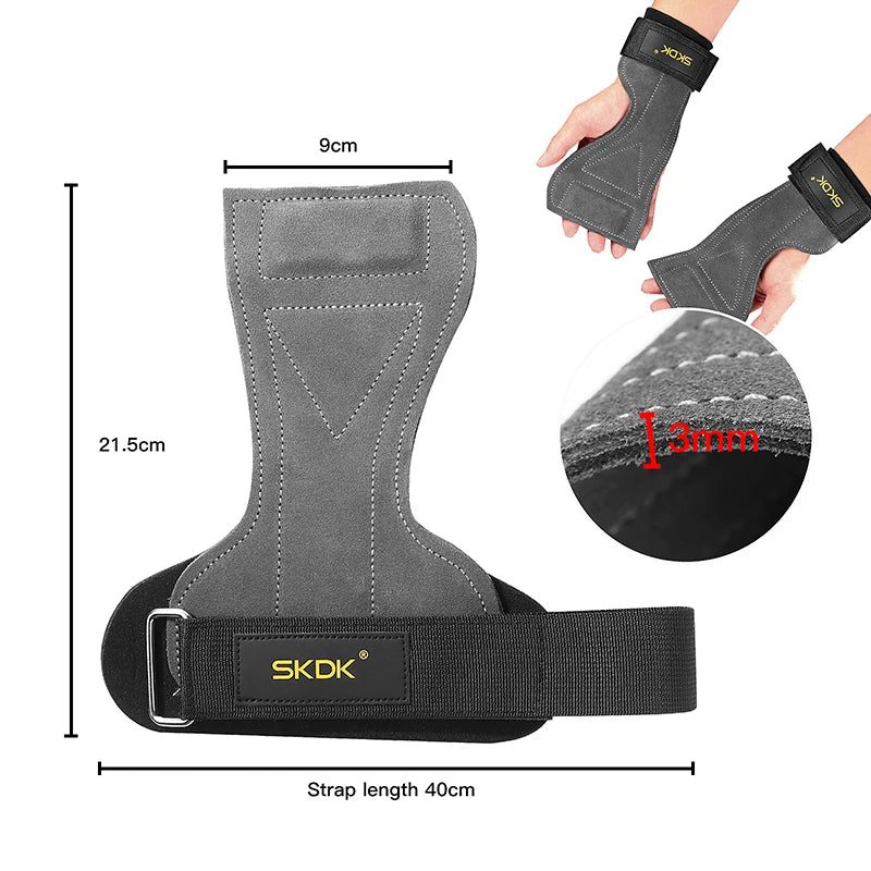 SKDK Cowhide Gym Palm Grips