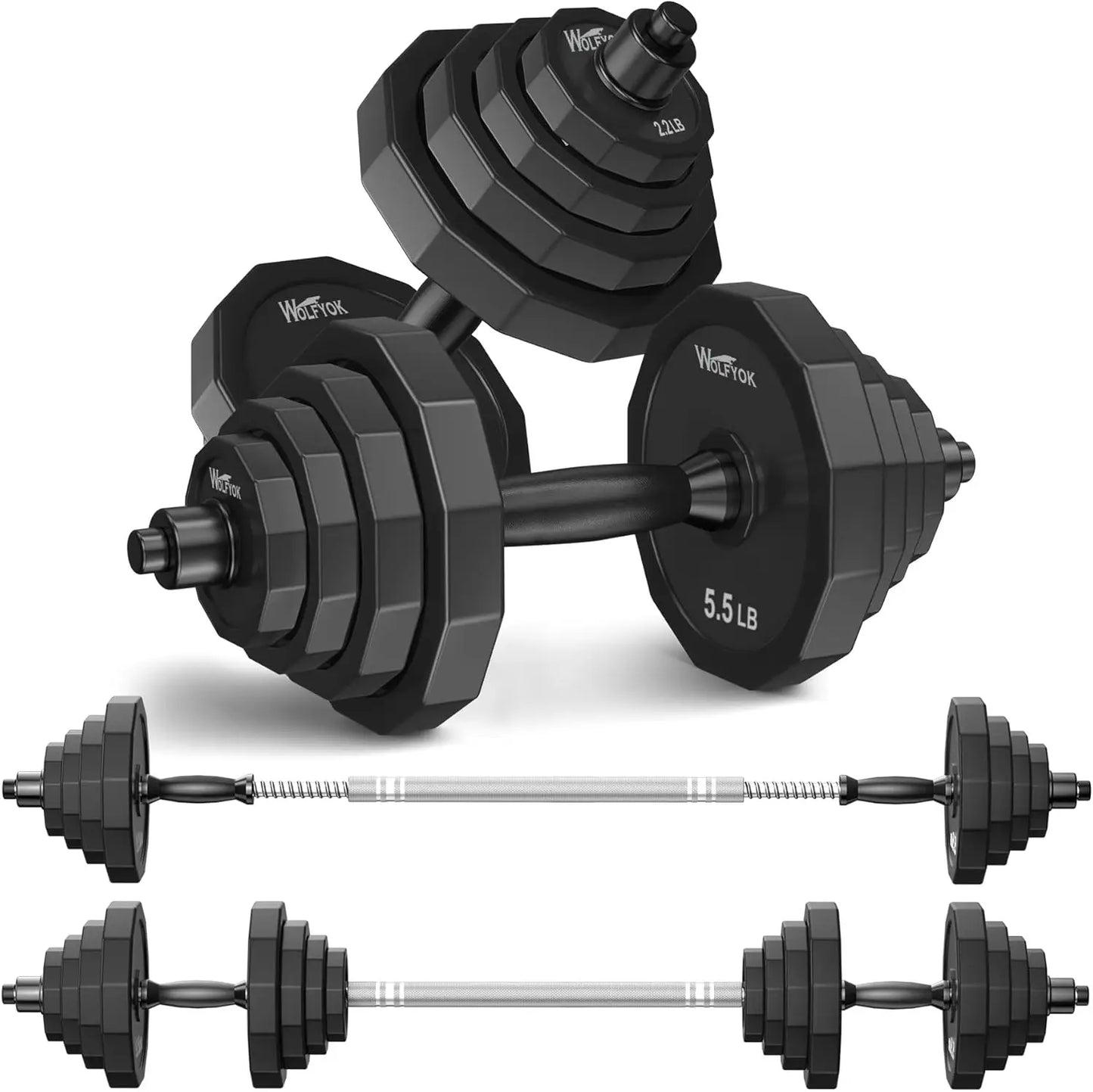 Adjustable Dumbbell Barbell Set