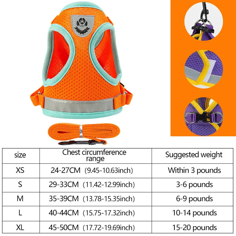 Adjustable Reflective Pet Harness