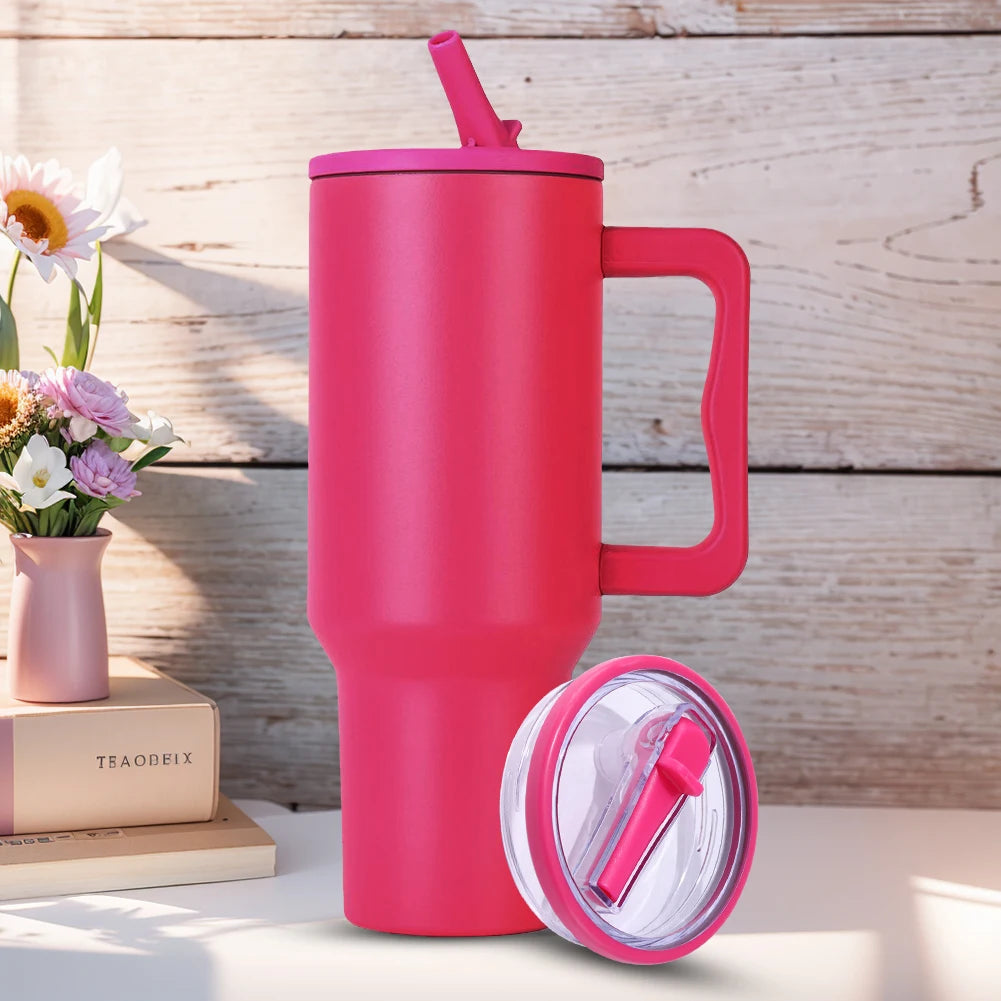 40oz Tumbler Flip Straw Lid