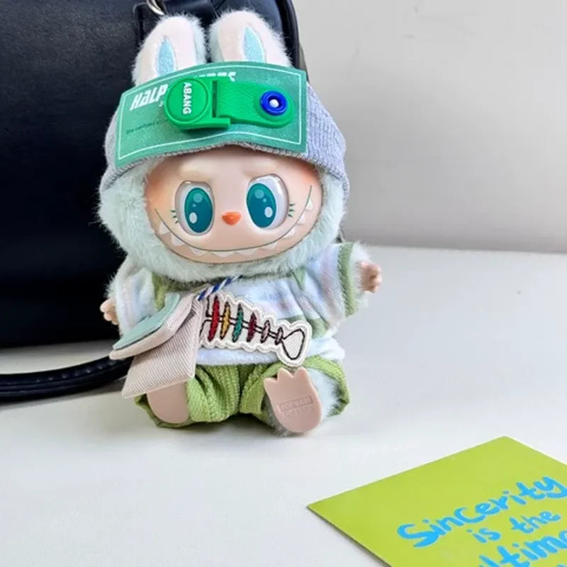 Labubu Green Fish Outfit Set