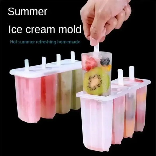 4-Link Silicone Popsicle Mold