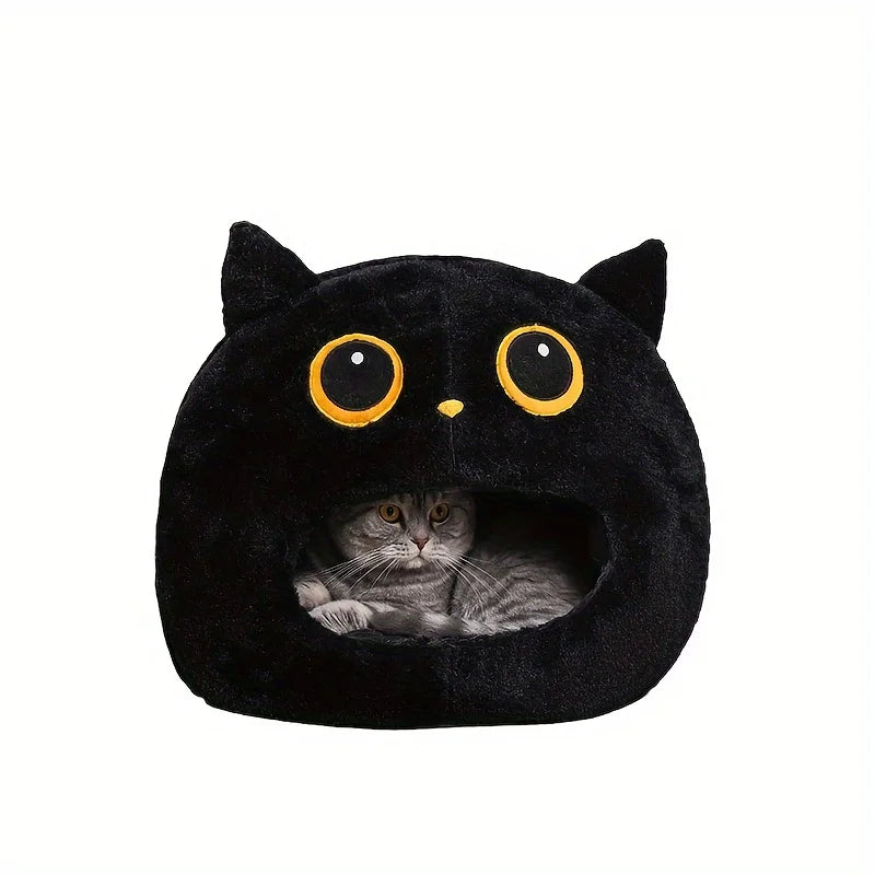 Black Owl Themed Pet Bed