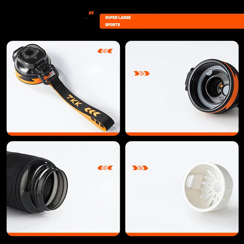 TKK Sports Water Bottle BPA free With Straw