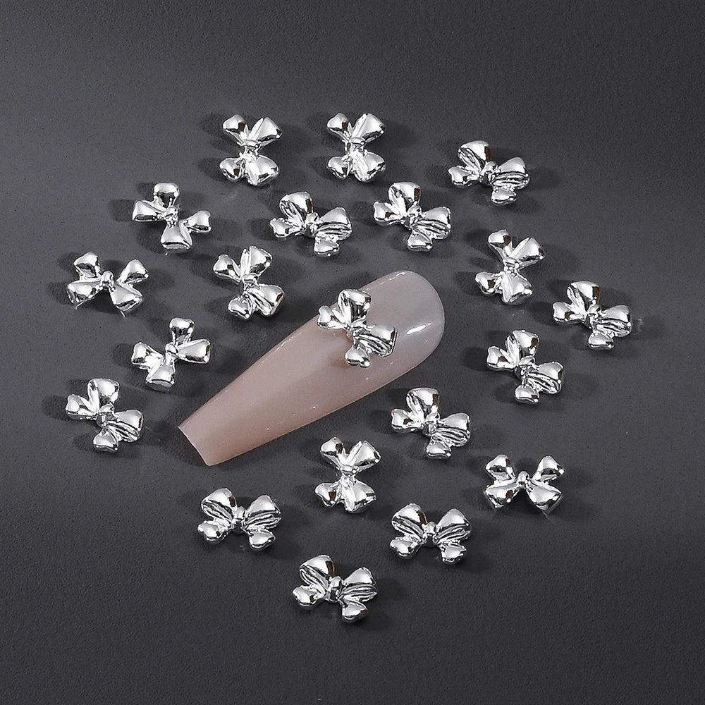 Gold/Silver Butterfly Nail Charms