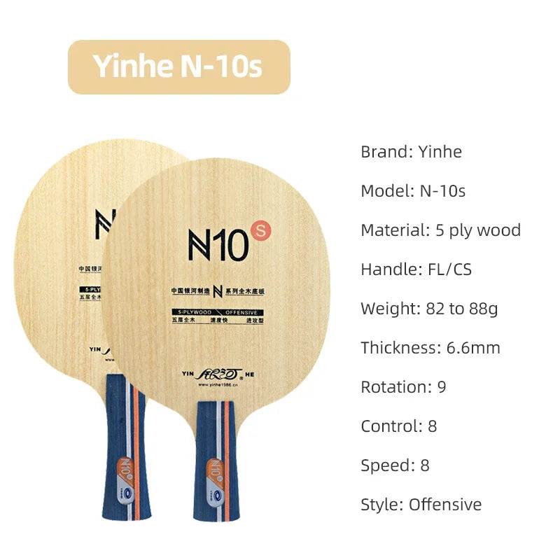 Yinhe N10s Offensive Table Tennis Blade