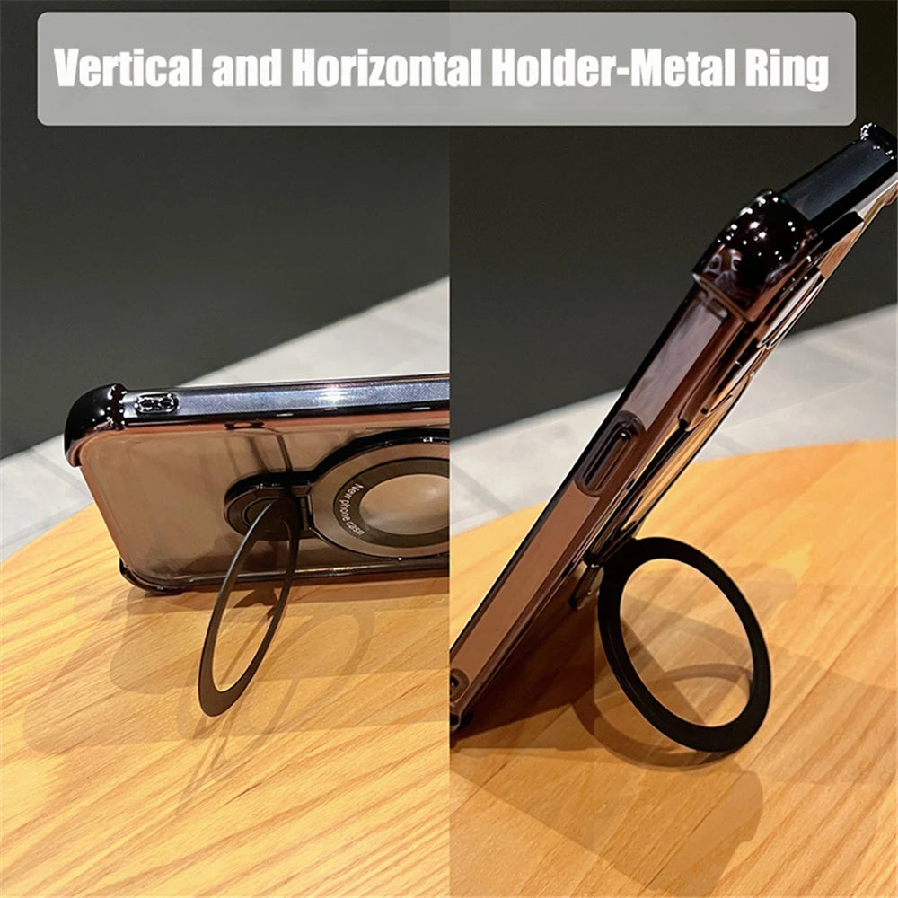 Luxury Magnetic Clear iPhone Case