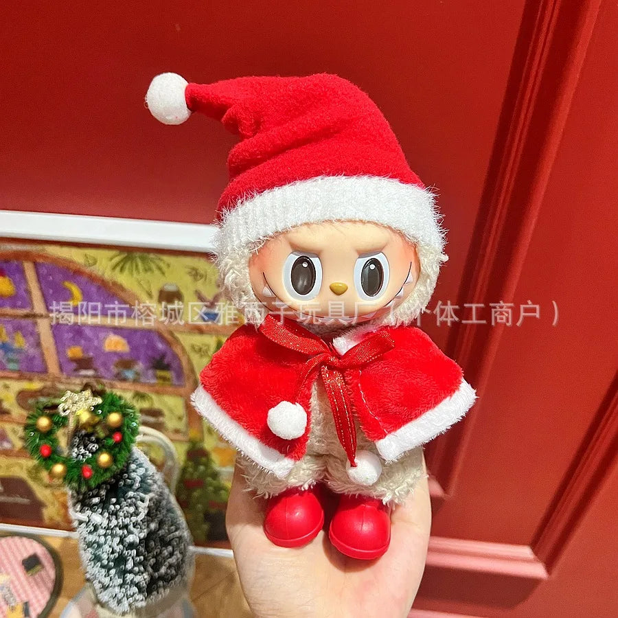 Labubu Santa & Snowman Outfit