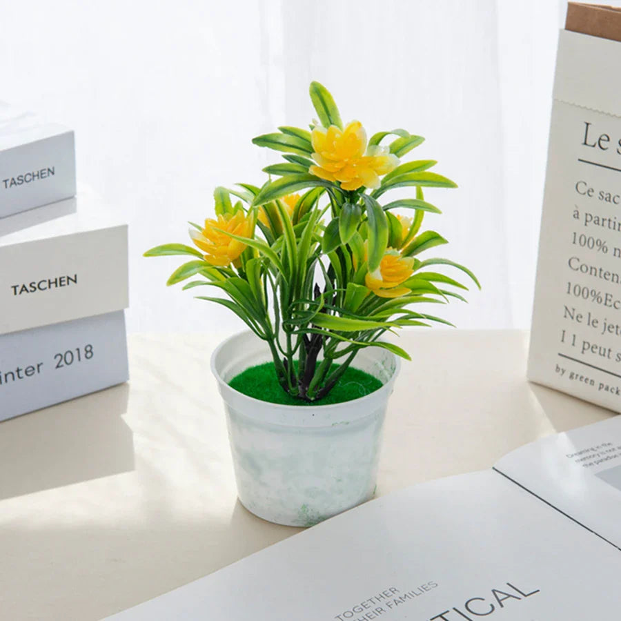 TTCY Mini Potted Bonsai Flowers