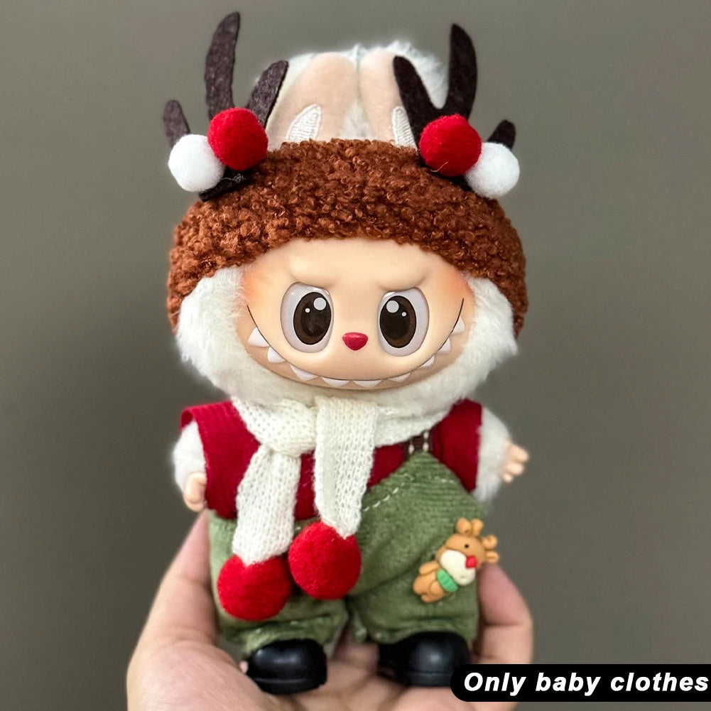 Labubu Plush Christmas Outfit Set