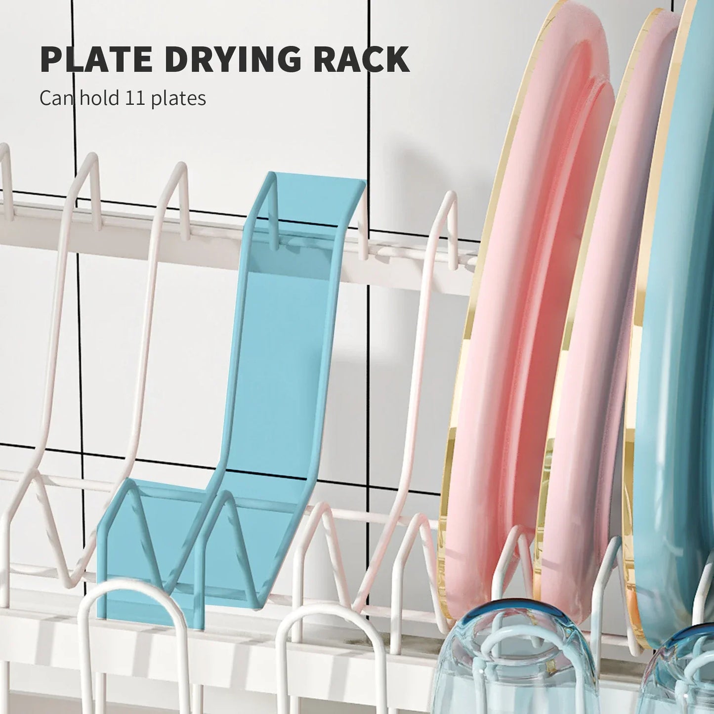 Dish Rack with Utensil Holder