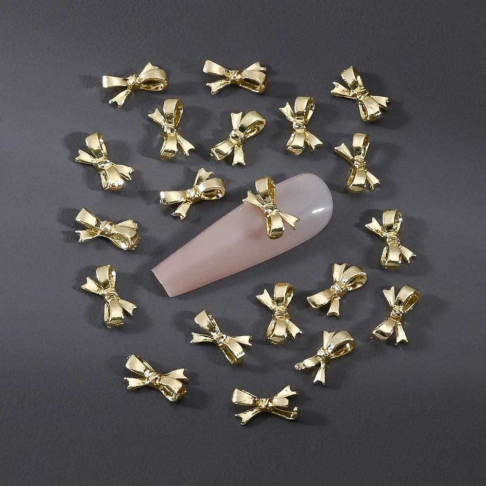 Gold/Silver Butterfly Nail Charms