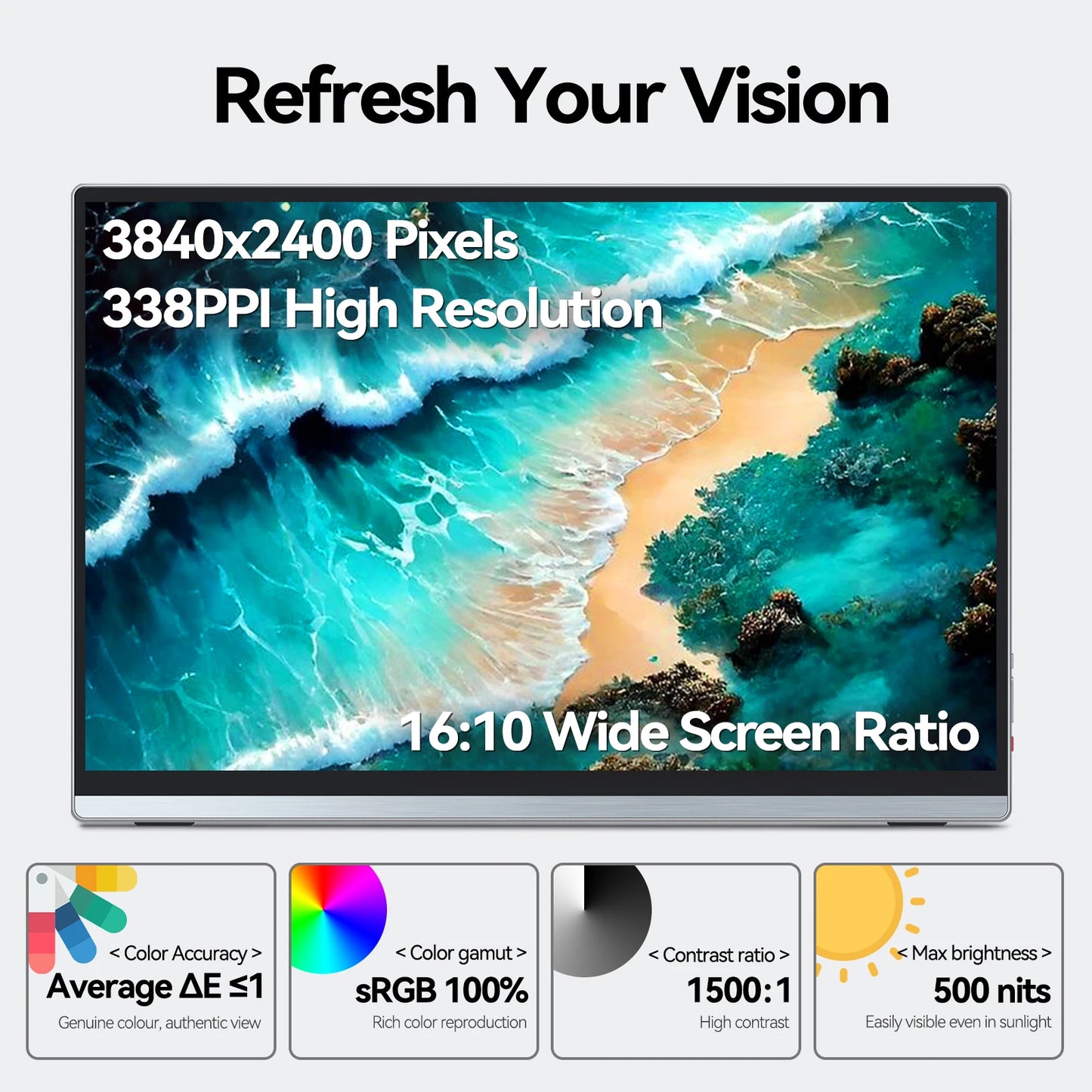 Intehill 13.4" 4K Monitor