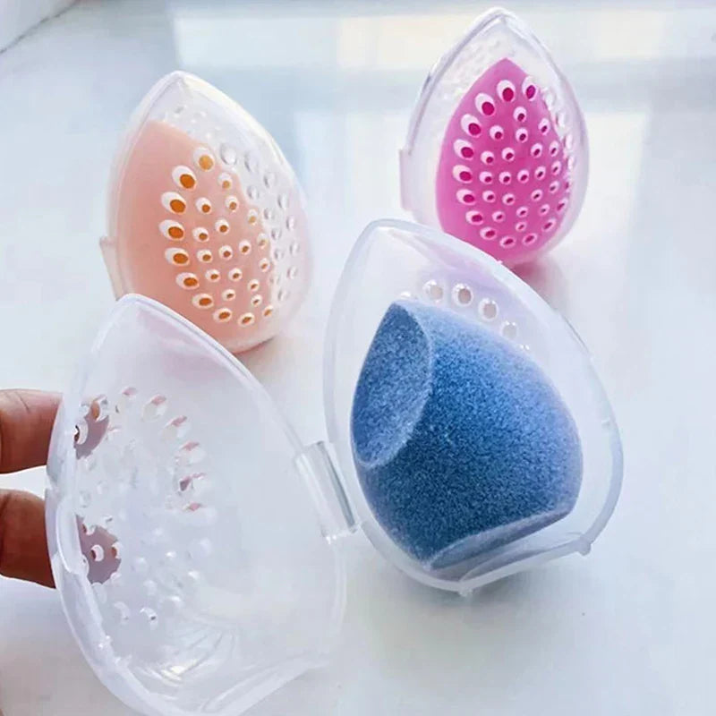 Portable Makeup Sponge Holder Box