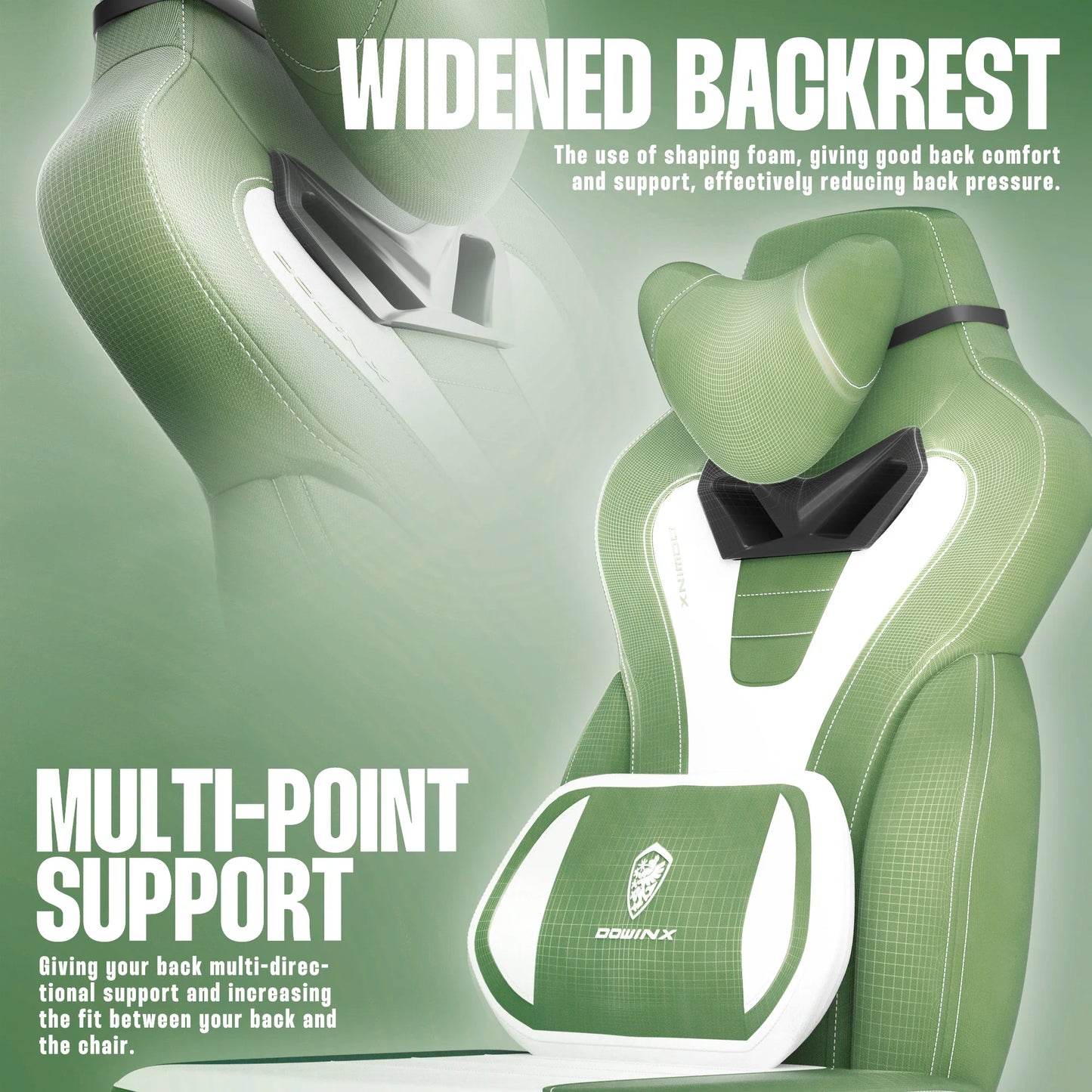 Dowinx Big & Tall Fabric Gaming Chair