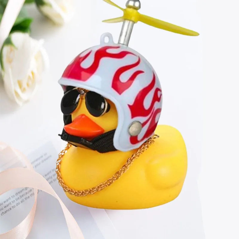 Car Duck Helmet Pendant
