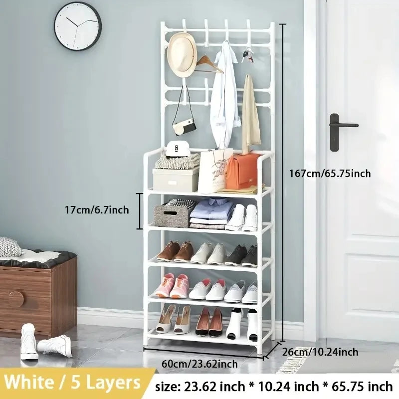 Entryway Clothes & Shoe Rack