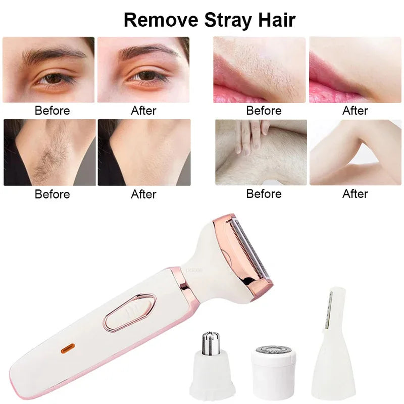 4-in-1 Women Electric Hair Remover